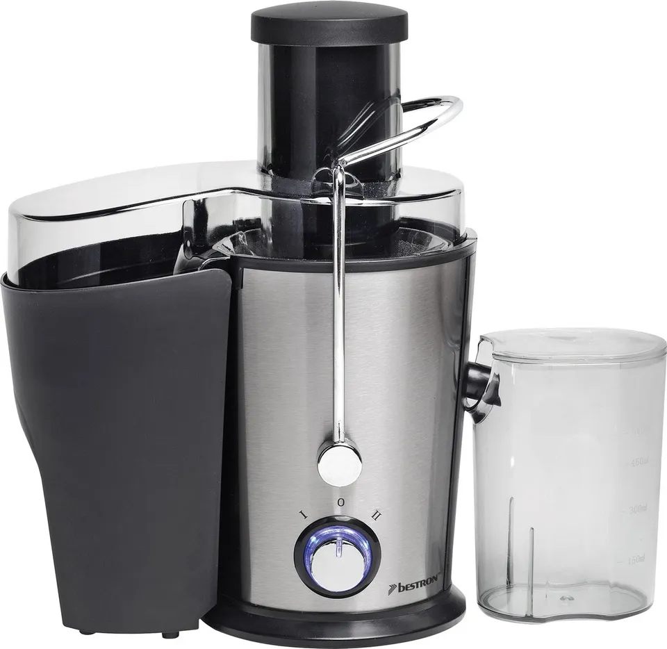 bestron-ags326-centrifugeuse-400-w-r-servoir-jus-550-ml-bac-pulpe-1-l-acier-inox image 1