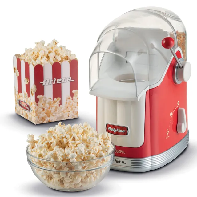 ariete-2958-party-time-machine-pop-corn-1100-w-avec-poign-e-doseuse-r-servoir-60 image 1