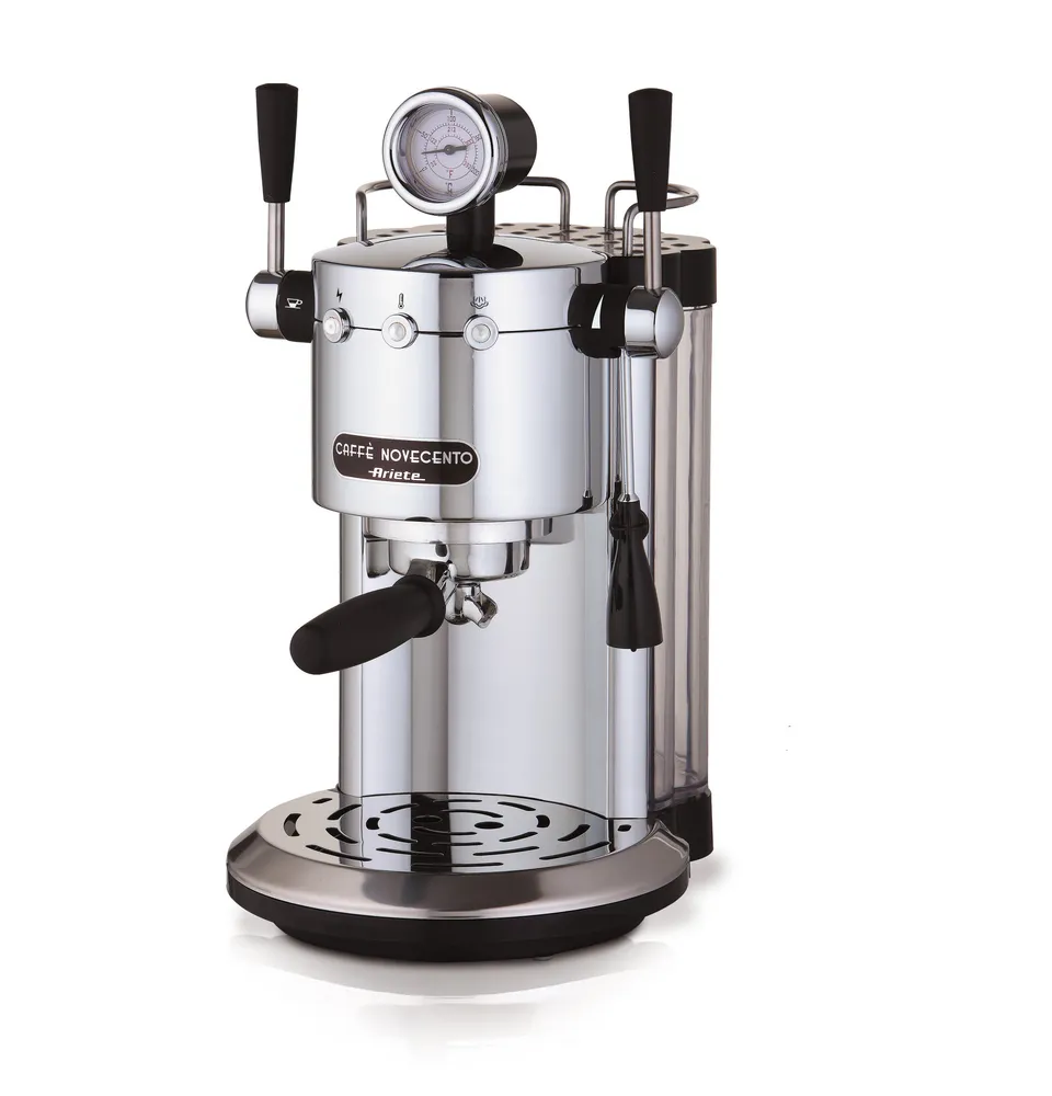 ariete-1387-20-caff-novecento-machine-caf-expresso-15-bar-corps-m-tal-chrom-capp image 1