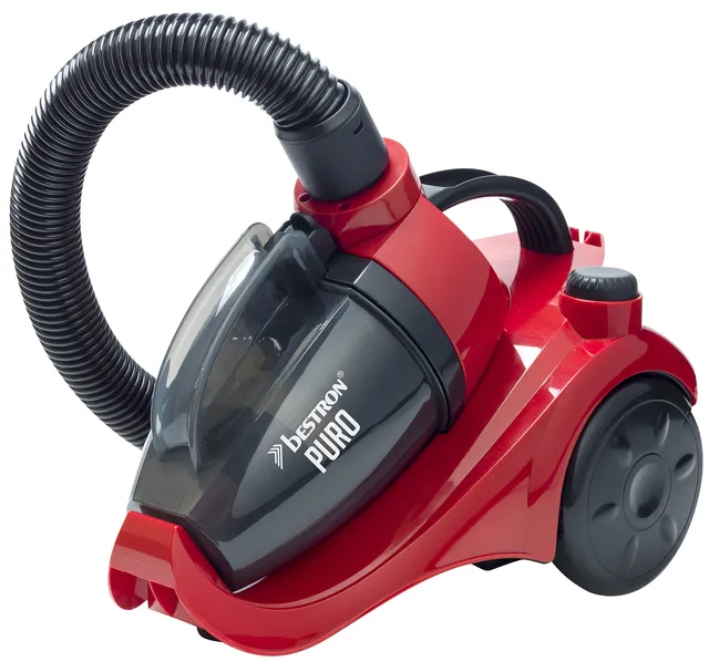 bestron-aspirateur-tra-neau-sans-sac-700-w-capacit-1-l-rayon-d-action-7-5-m-roug image 1