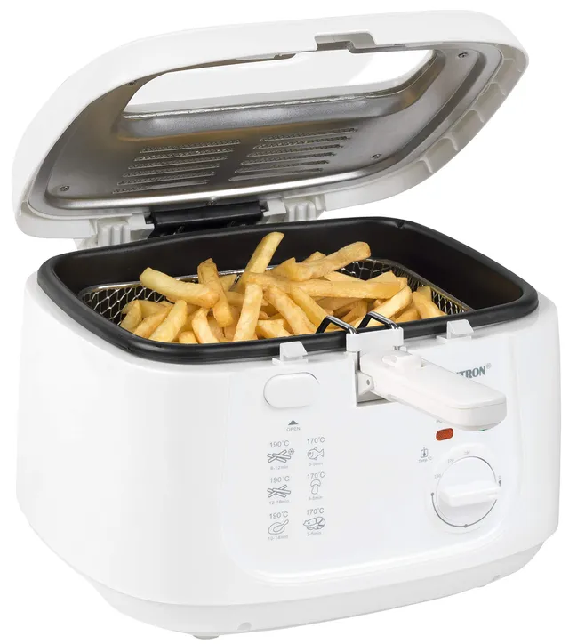bestron-friteuse-2-5-l-pour-700-g-de-frites-1800-w-thermostat-190-c-blanc image 1