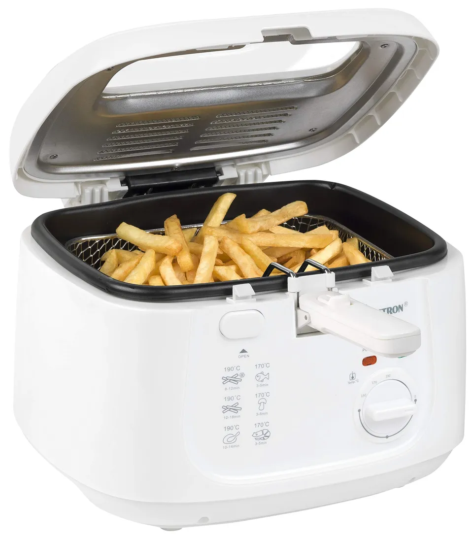 bestron-friteuse-2-5-l-pour-700-g-de-frites-1800-w-thermostat-190-c-blanc image 1