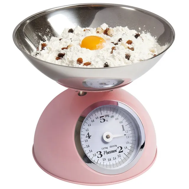 bestron-dkw700sd-balance-de-cuisine-m-canique-en-inox-capacit-5-kg-bol-amovible- image 1