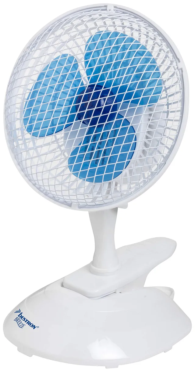 bestron-acf15-ventilateur-de-table-clip-2-en-1-r-glable-h-v-2-vitesses-19-cm-15- image 1