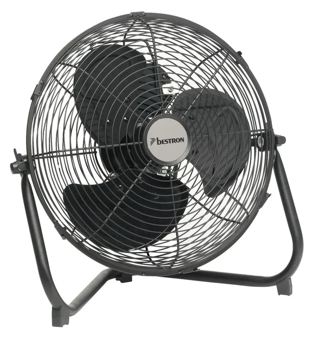 bestron-dfa30-ventilateur-de-sol-r-tro-noir-35-cm-3-vitesses-t-te-inclinable-mot image 1