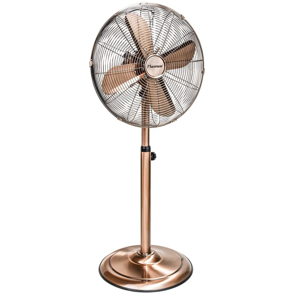 bestron-dfs45sco-ventilateur-sur-pied-r-tro-45-cm-hauteur-r-glable-jusqu-127-cm- image 1
