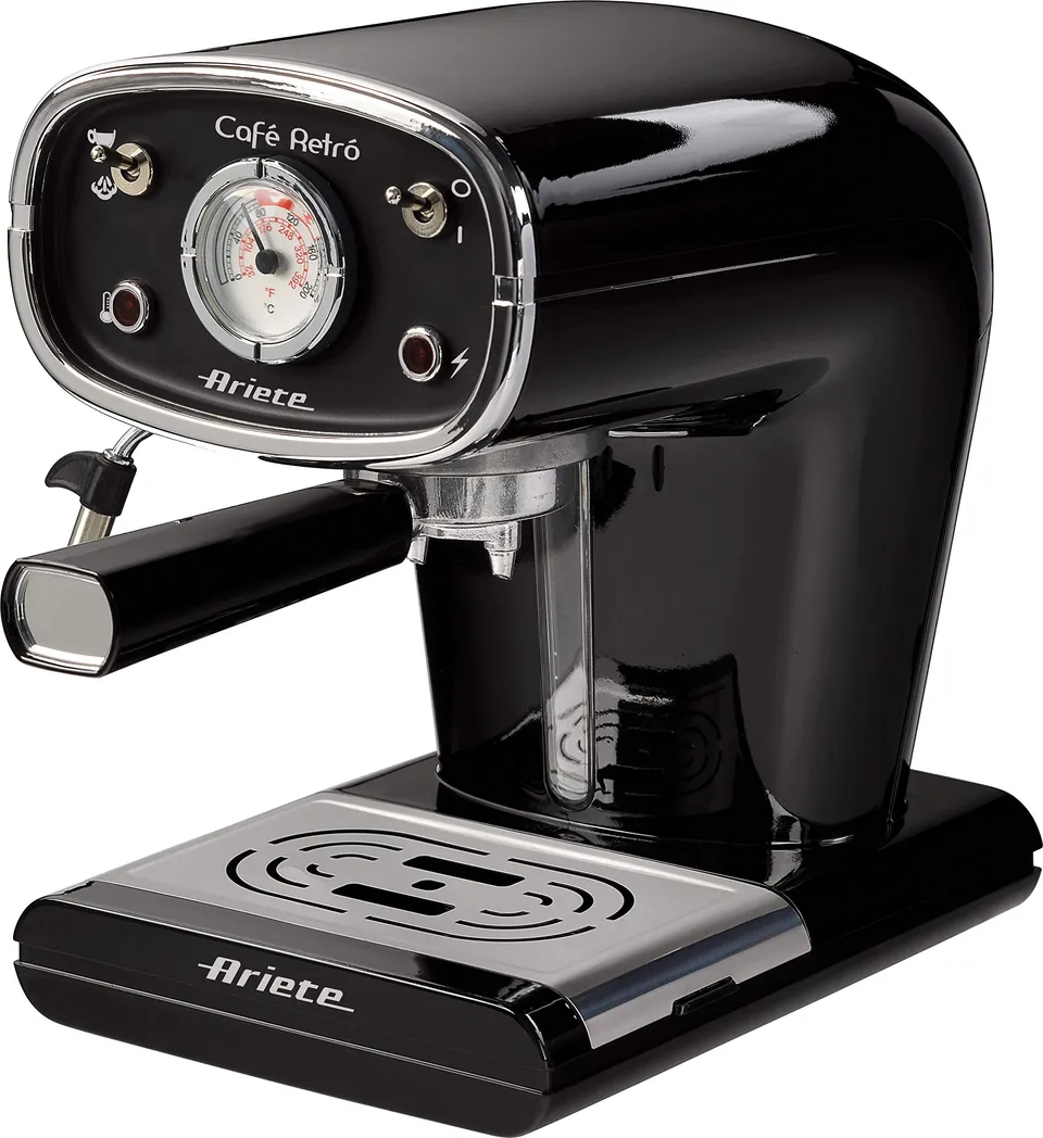 ariete-1388-machine-expresso-vintage-900-w-mousseur-lait-caf-moulu-et-dosettes-e image 1