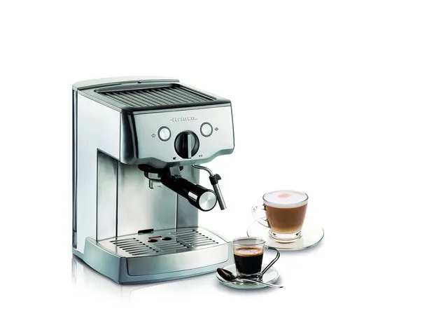 ariete-metal-line-cafe-machine-expresso-corps-acier-inoxydable-caf-moulu-ou-dose image 1