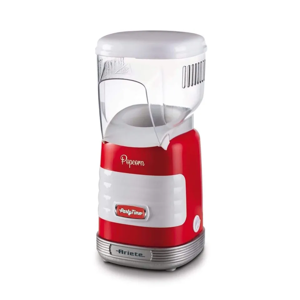 ariete-party-time-2956-machine-pop-corn-air-chaud-1100-w-60-g-de-pop-corn-en-2-m image 1