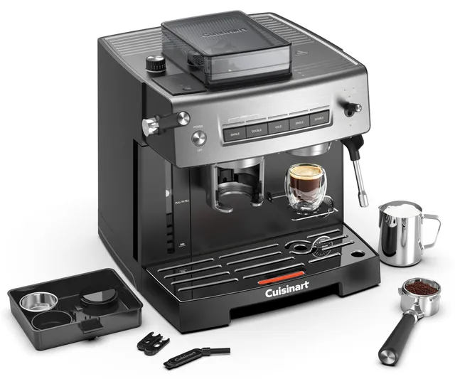 cuisinart-machine-espresso-avec-broyeur-int-gr-20-bars-moulin-16-r-glages-mousse image 1