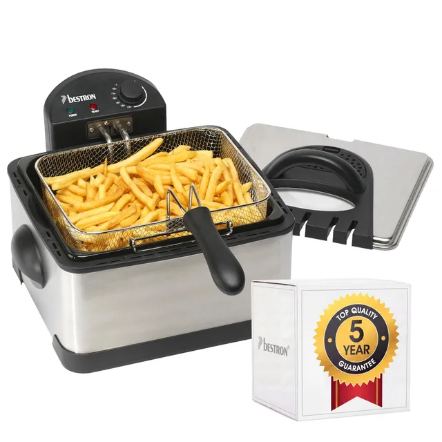 bestron-df402b-friteuse-familiale-zone-froide-3-paniers-4-l-1-5-kg-de-friture-20 image 1