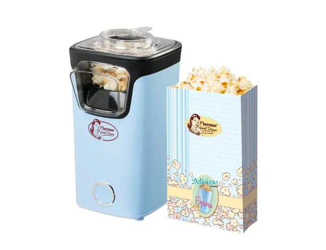 bestron-apc200b-machine-pop-corn-air-chaud-sans-huile-avec-10-sacs-popcorn-et-ta image 1