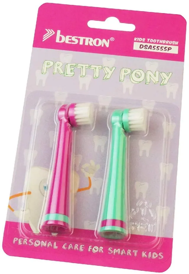 bestron-dsa5555p-brossettes-de-rechange-pretty-pony-pour-brosse-dents-lectrique- image 1