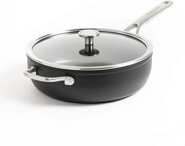 kitchenaid-forged-hardened-aluminium-sauteuse-antiadh-sive-28-cm-4-6-l-avec-couv image 1