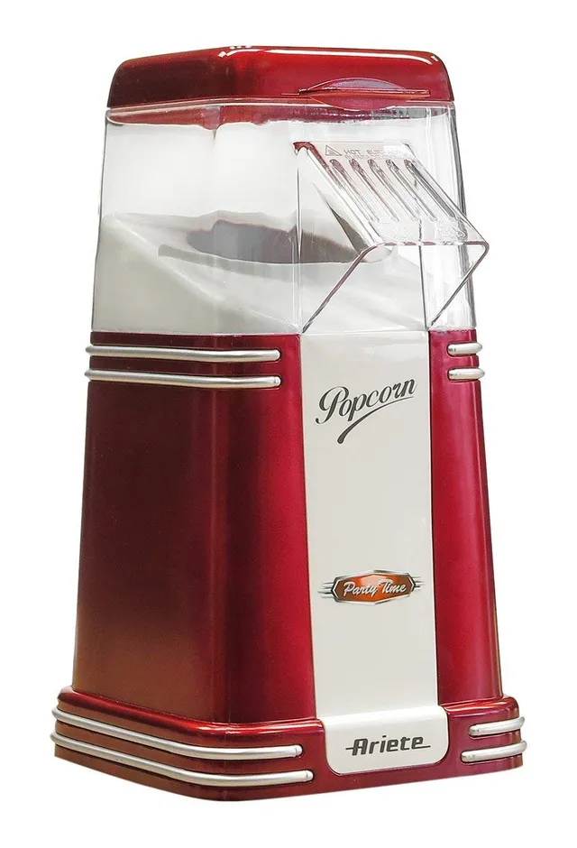 ariete-2952-machine-popcorn-r-tro-rouge-cuisson-air-chaud-sans-huile-60-g-en-moi image 1