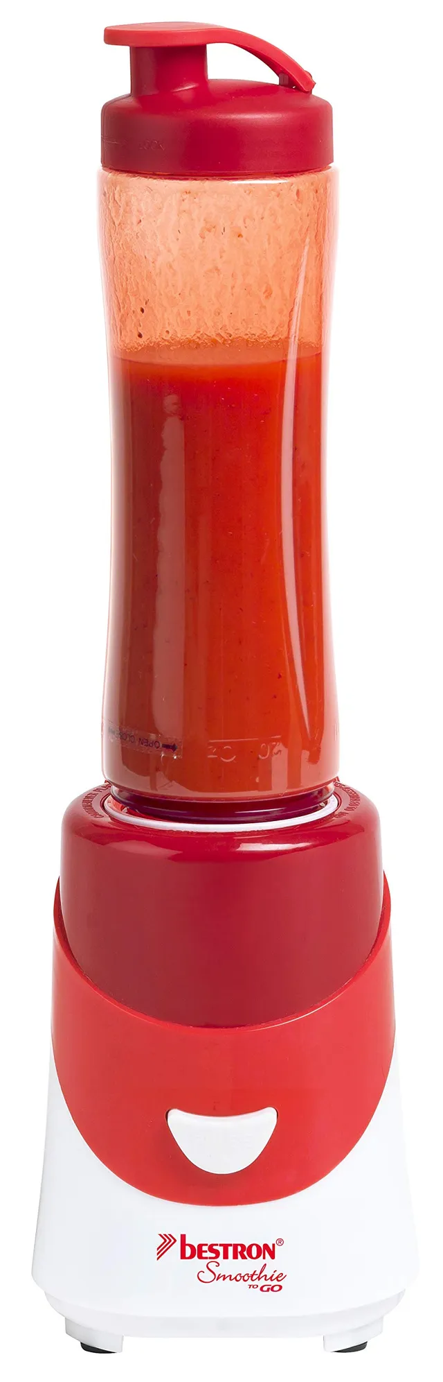 bestron-asm250r-blender-smoothie-600-ml-300-w-avec-bol-m-langeur-gobelet-et-rece image 1