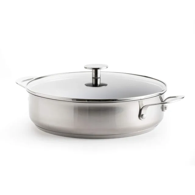 kitchenaid-stainless-steel-sauteuse-antiadh-sive-3-couches-28-cm-4-3-l-avec-couv image 1