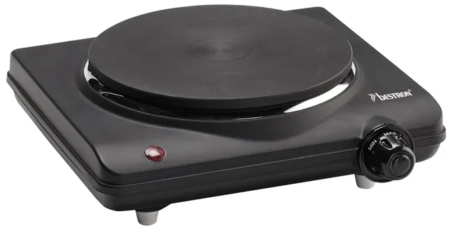bestron-ahp112-plaque-de-cuisson-compacte-en-fonte-1500-w-16-5-cm-thermostat-aju image 1