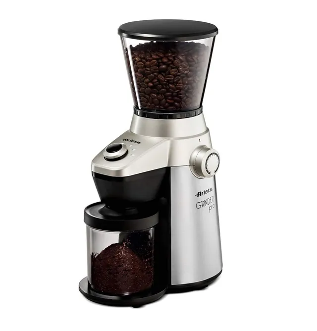 ariete-3017-grinder-pro-moulin-caf-lectrique-broyeur-conique-inox-15-niveaux-de- image 1
