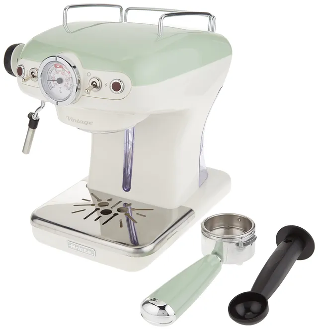 ariete-1389-expresso-vintage-machine-espresso-900-w-15-bars-mousseur-lait-cappuc image 1