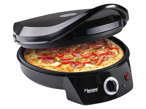bestron-apz400-four-pizza-lectrique-rouge-plaque-en-pierre-chauffage-haut-bas-ju image 4