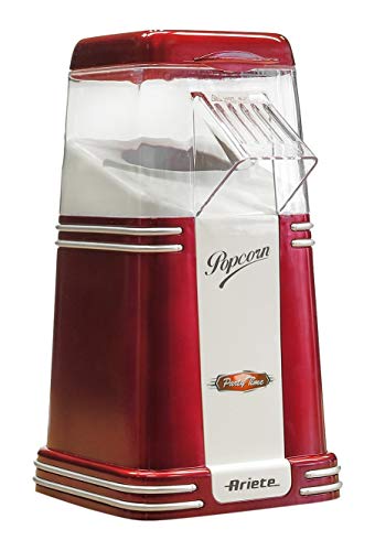 ariete-2952-machine-popcorn-r-tro-rouge-cuisson-air-chaud-sans-huile-60-g-en-moi image 2