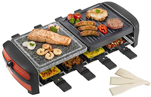 bestron-arc800-gril-raclette-lectrique-2-plaques-antiadh-sives-et-pierre-pour-8- image 5