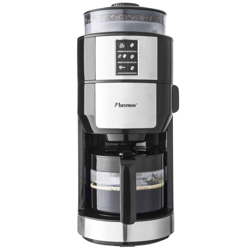 bestron-acm1100g-cafeti-re-lectrique-avec-moulin-grains-int-gr-et-filtre-6-tasse image 2