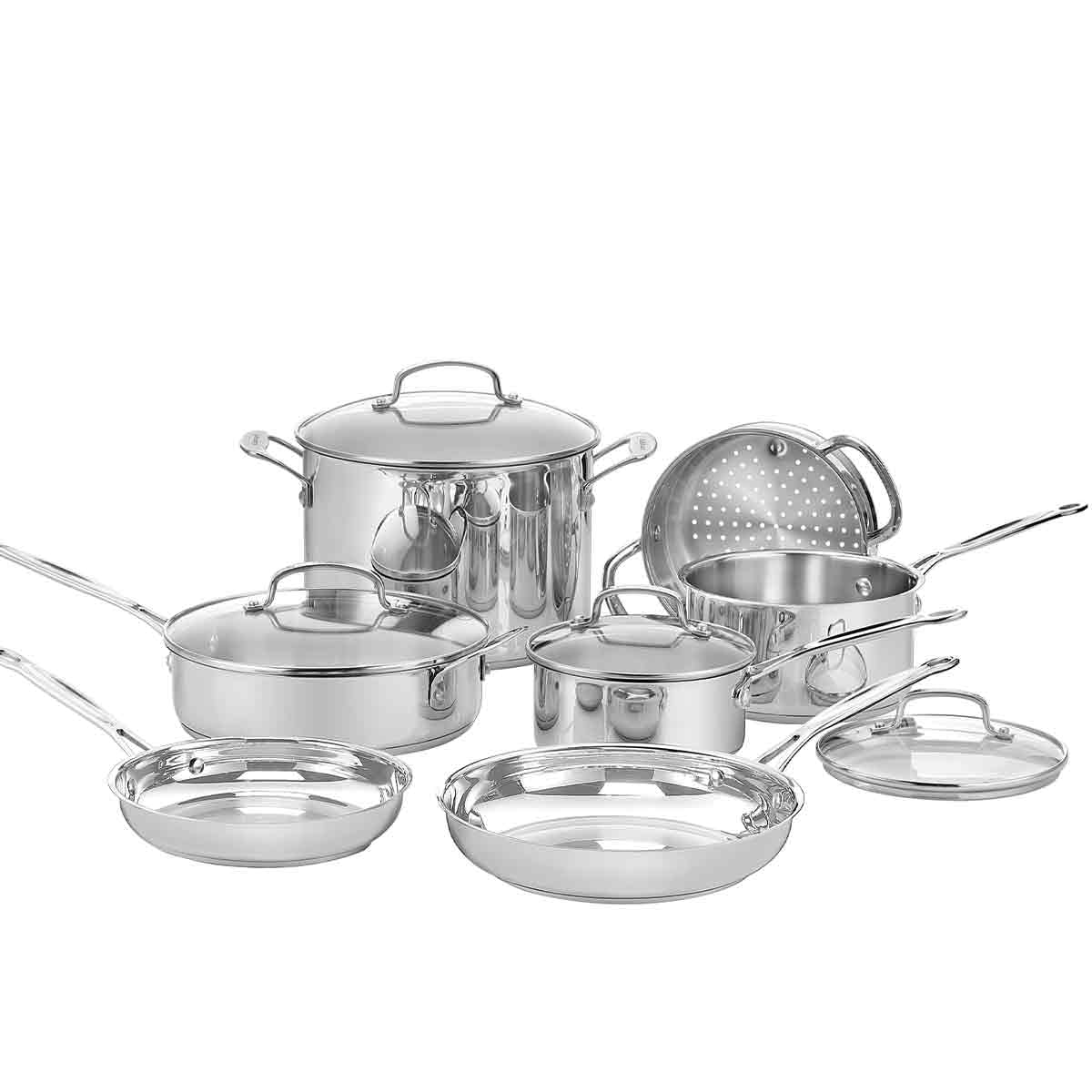 cuisinart-chef-s-classic-7711g-batterie-inox-11-pi-ces-casseroles-po-les-faitout image 1