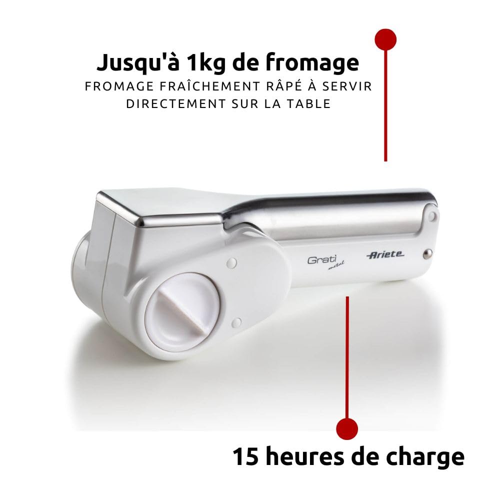 ariete-grat-metal-44-r-pe-fromage-lectrique-sans-fil-2-rouleaux-inox-batterie-15 image 3