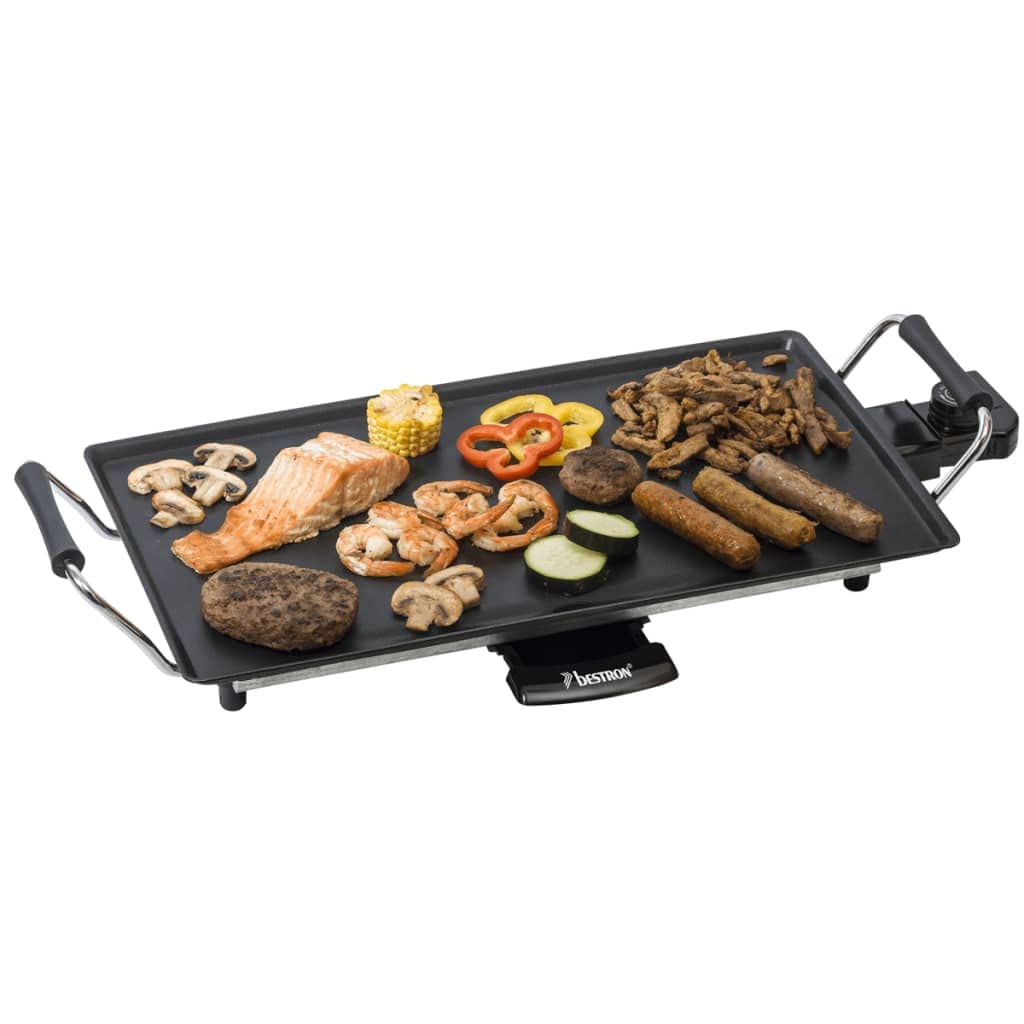 bestron-abp602-plancha-lectrique-teppanyaki-47-5-x-25-5-cm-antiadh-sive-2000-w-t image 2
