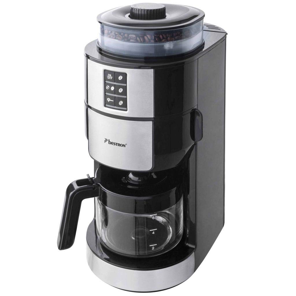 bestron-acm1100g-cafeti-re-lectrique-avec-moulin-grains-int-gr-et-filtre-6-tasse image 1