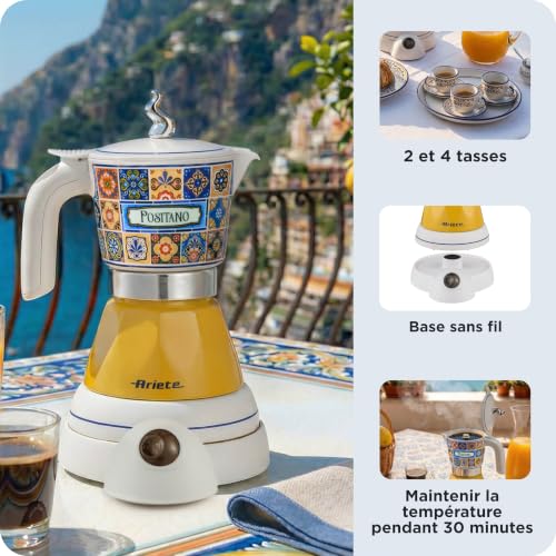 ariete-1358-1c-moka-aroma-positano-cafeti-re-moka-lectrique-400-w-2-4-tasses-san image 6