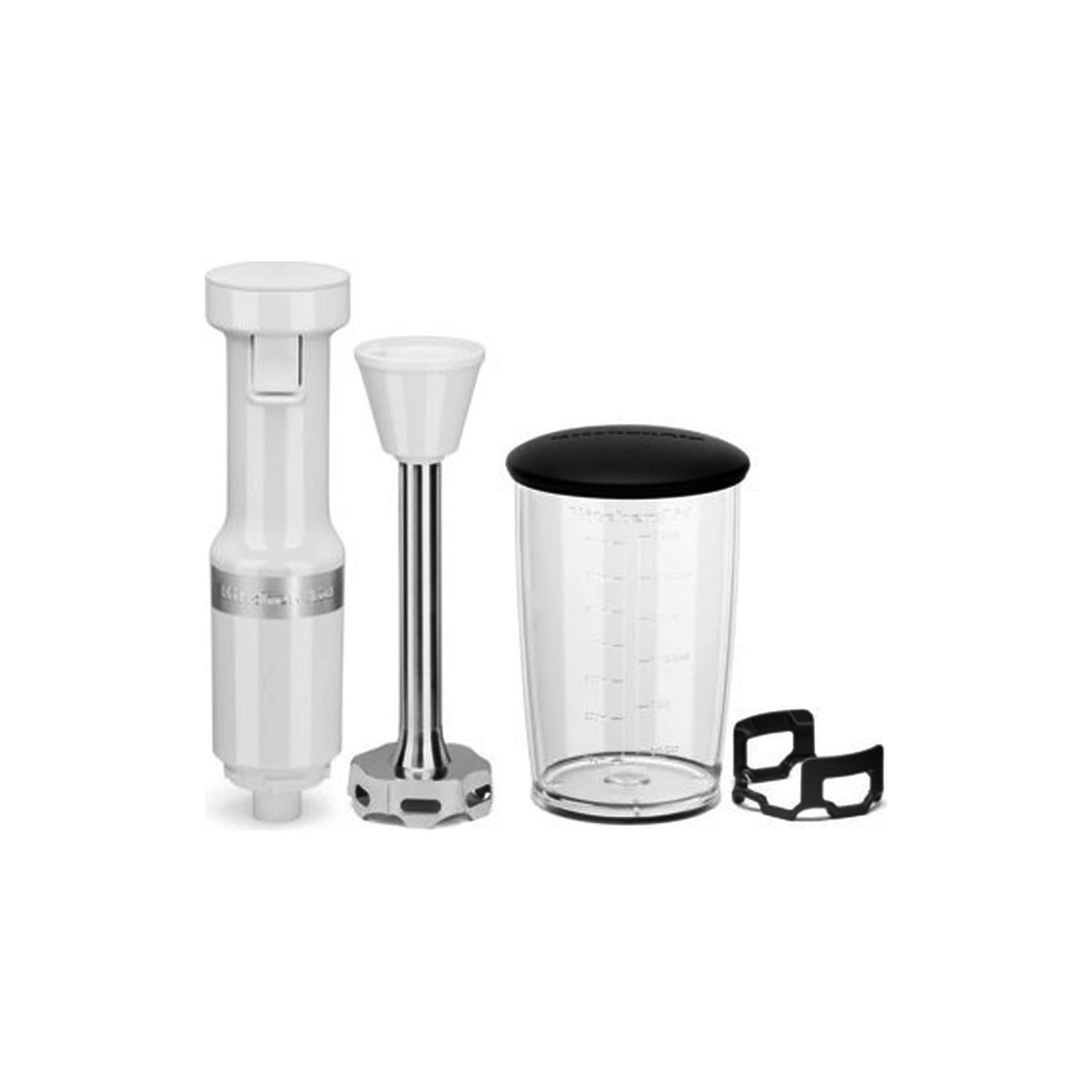 kitchenaid-classic-5khbv53ewh-mixeur-plongeant-2-vitesses-avec-bol-700-ml-blanc image 2