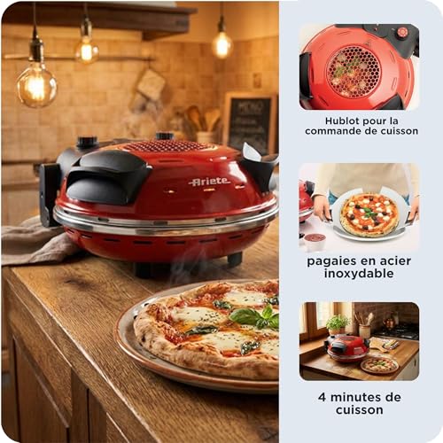 ariete-928-four-pizza-avec-hublot-pierre-r-fractaire-1200w-jusqu-400-c-5-modes-d image 7