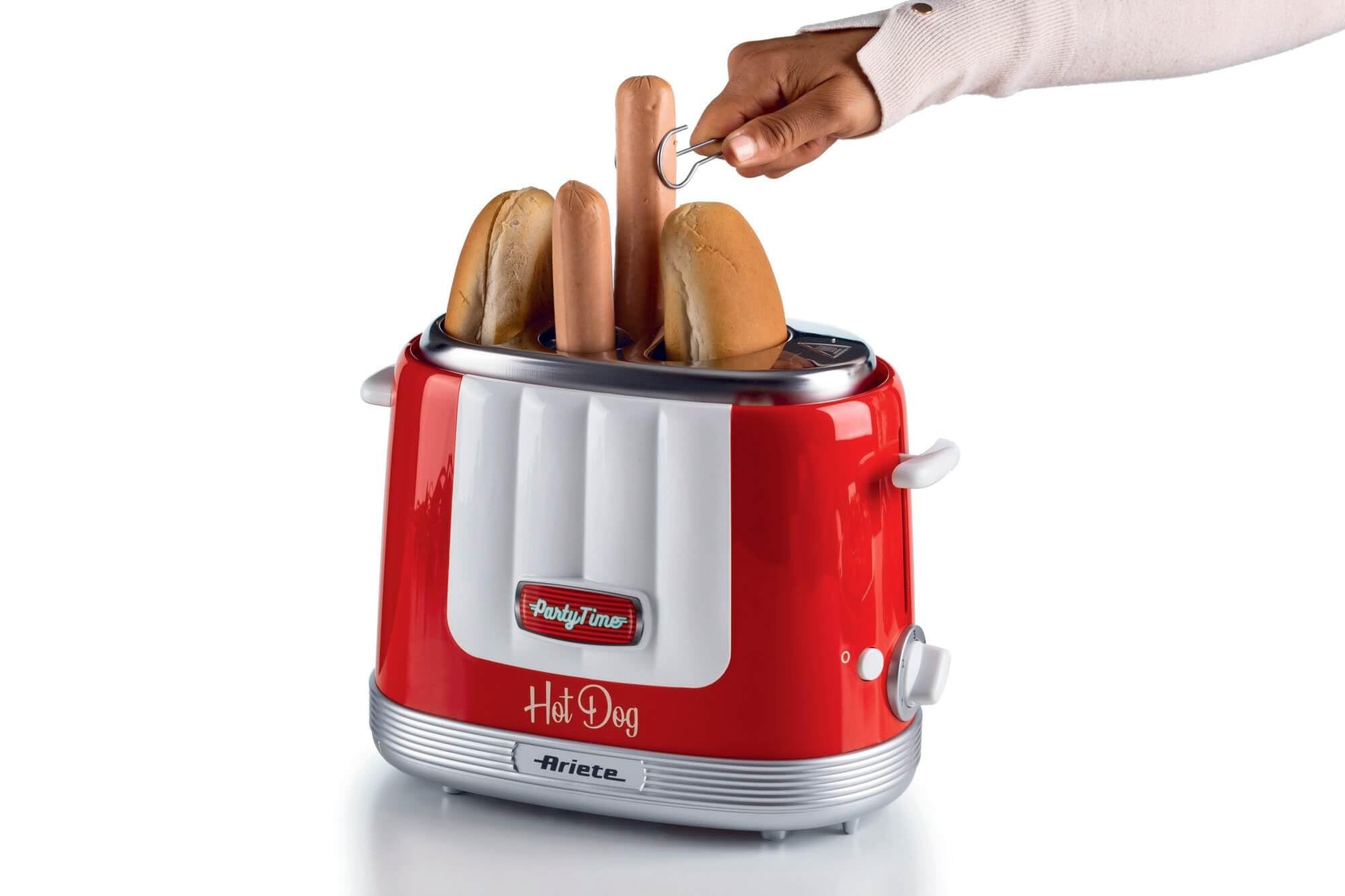 ariete-206-00-machine-hot-dog-party-time-650-w-4-compartiments-5-niveaux-de-cuis image 2
