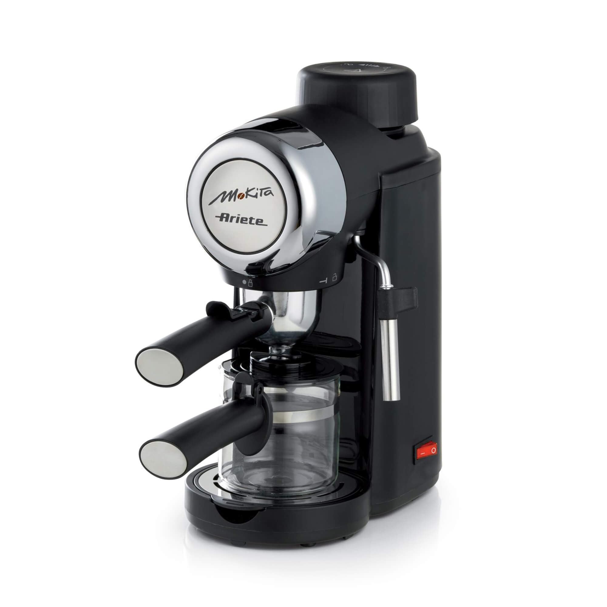 ariete-mokita-1340-machine-caf-moka-et-cappuccino-800-w-4-tasses-bec-vapeur-noir image 1