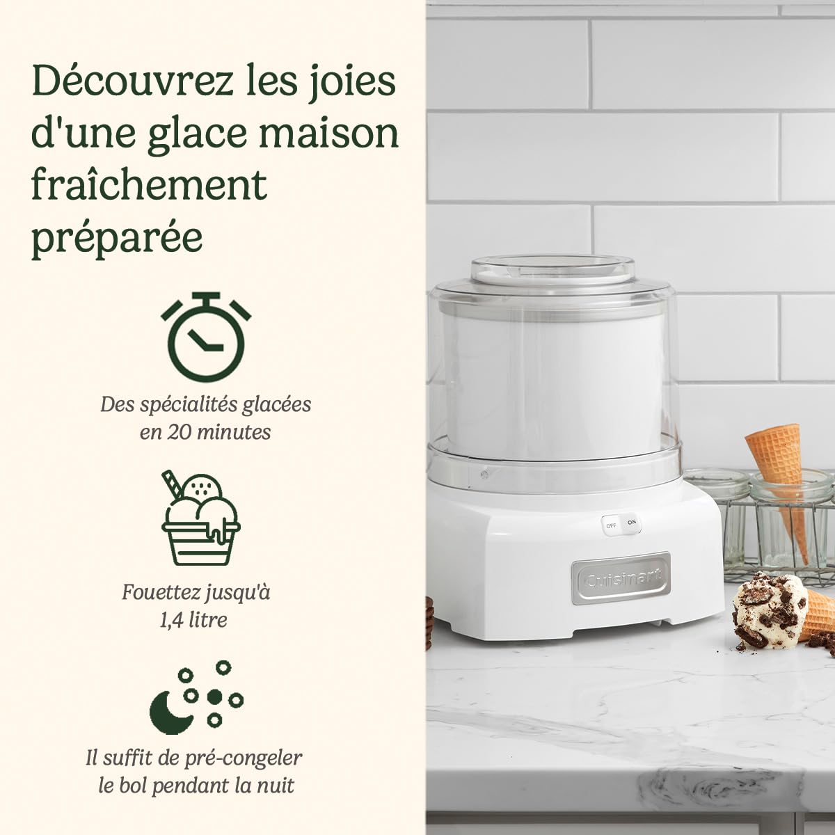 cuisinart-ice21-cool-scoops-sorbeti-re-1-4-l-machine-glace-gelato-sorbet-et-yaou image 2