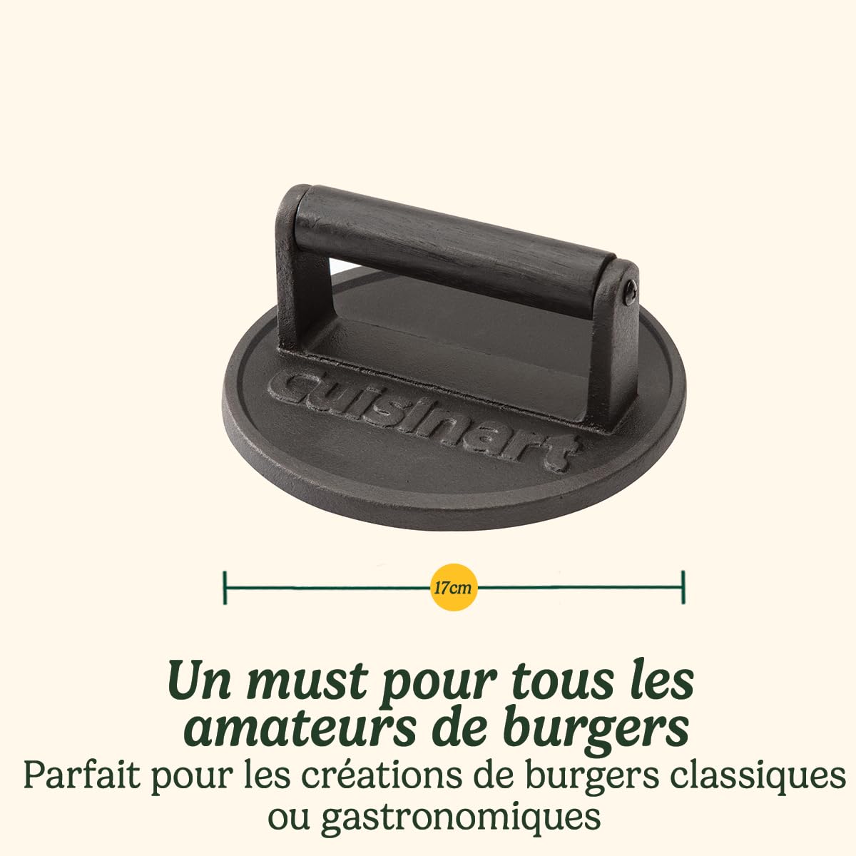 cuisinart-presse-hamburger-en-fonte-17-cm-presse-smash-burger-avec-poign-e-r-sis image 6