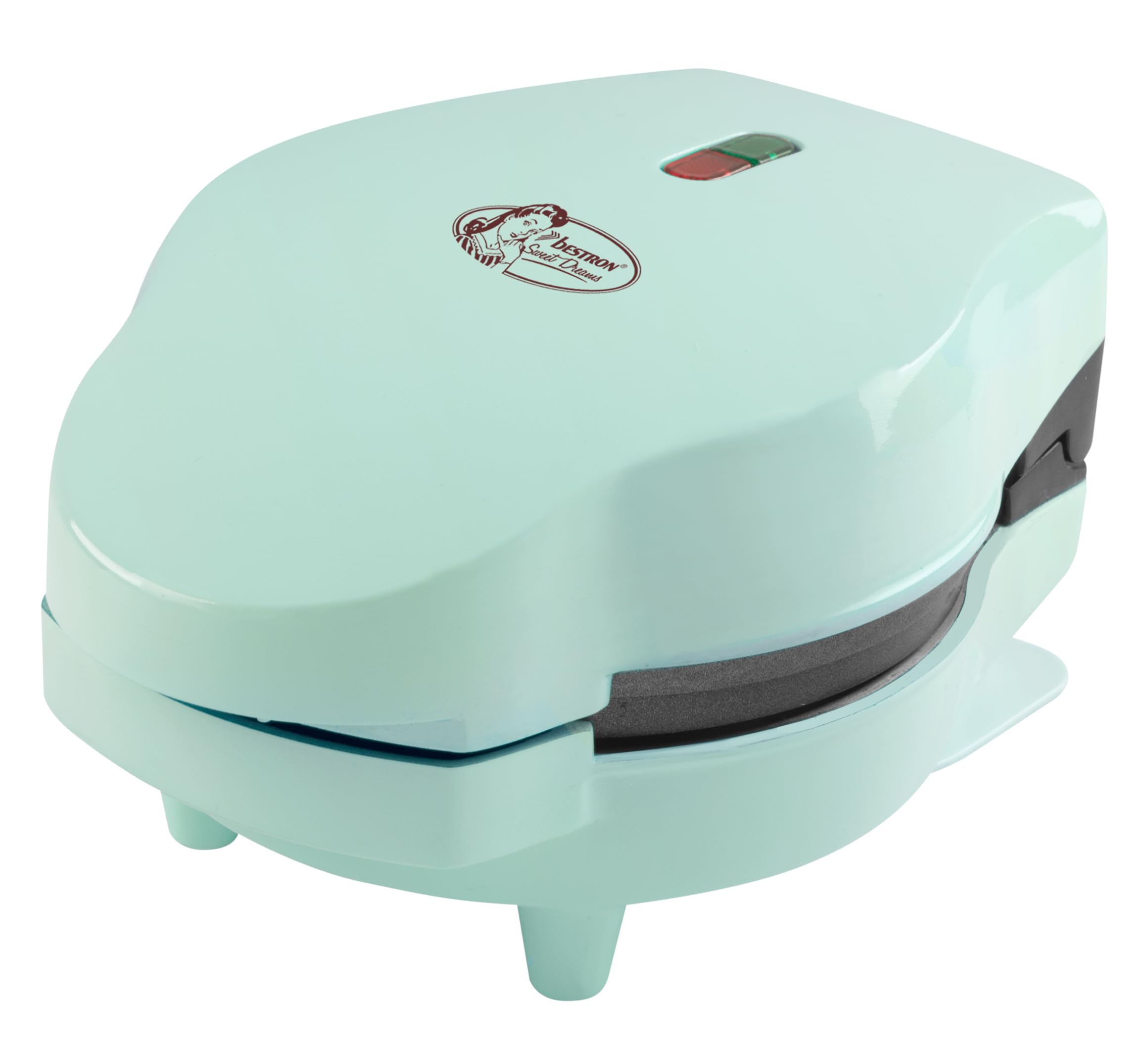 bestron-mini-gaufrier-lectrique-12-5-cm-avec-plaques-ronde-c-ur-amovibles-mini-g image 5