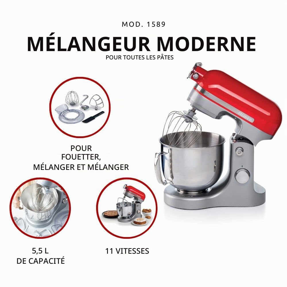 ariete-1589-robot-p-tissier-moderna-1600-w-mouvement-plan-taire-11-vitesses-cuve image 2