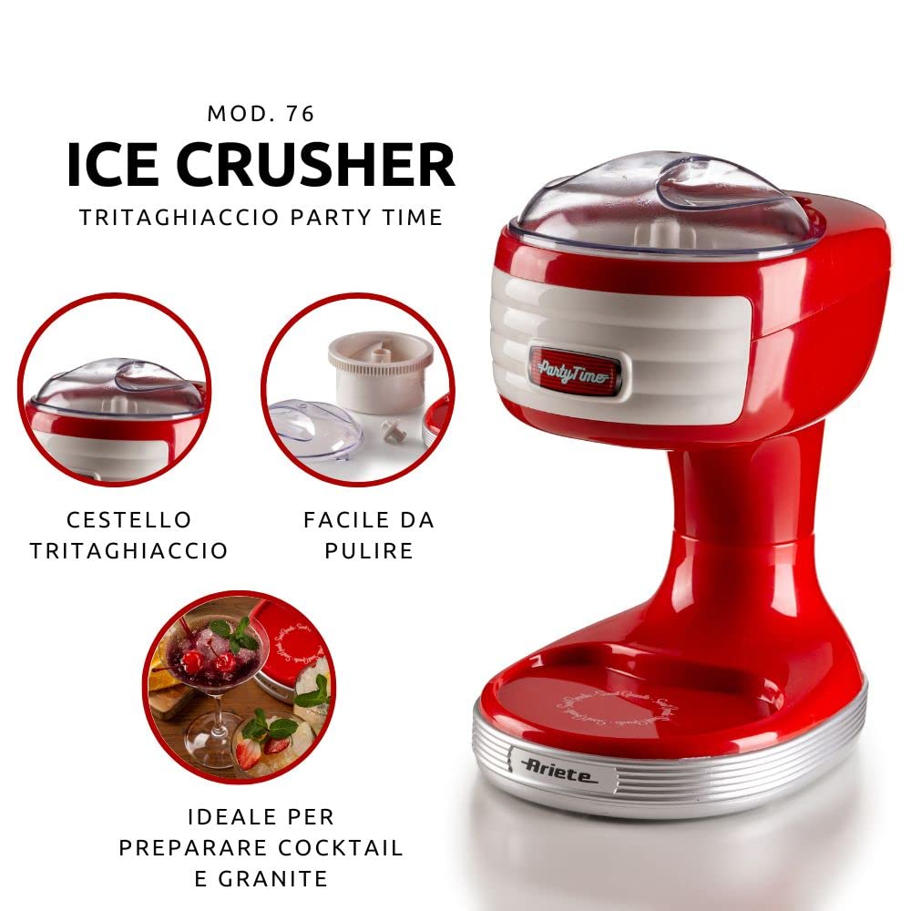 ariete-party-time-76-broyeur-de-glace-lectrique-30-w-avec-lames-en-acier-inoxyda image 2