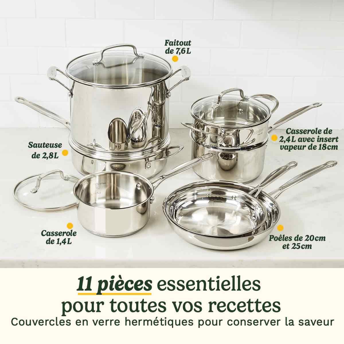 cuisinart-chef-s-classic-7711g-batterie-inox-11-pi-ces-casseroles-po-les-faitout image 2