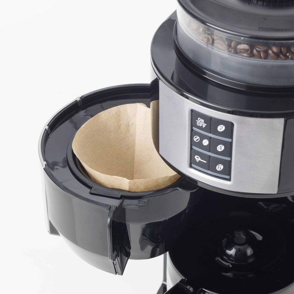 bestron-acm1100g-cafeti-re-lectrique-avec-moulin-grains-int-gr-et-filtre-6-tasse image 4