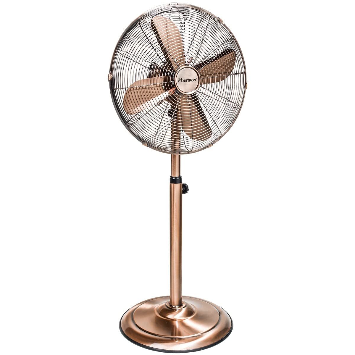 bestron-dfs45sco-ventilateur-sur-pied-r-tro-45-cm-hauteur-r-glable-jusqu-127-cm- image 1
