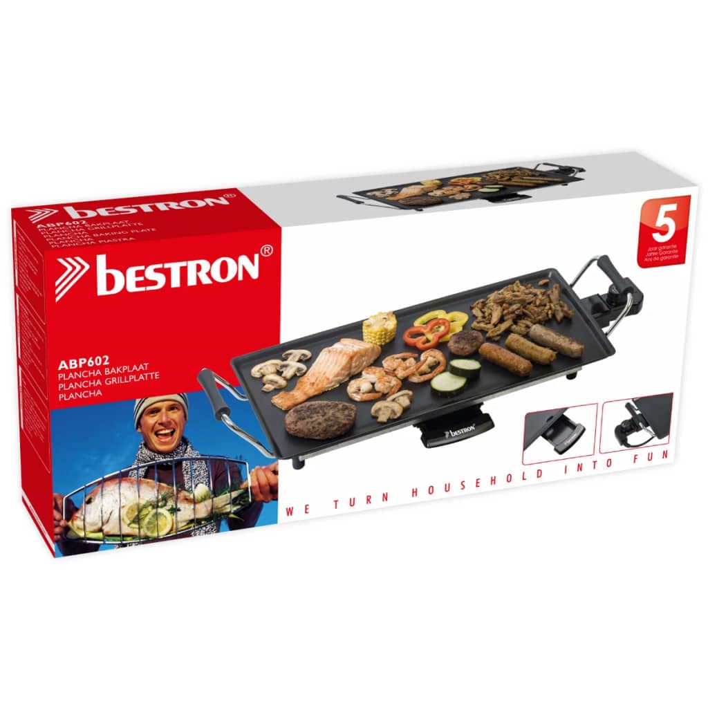 bestron-abp602-plancha-lectrique-teppanyaki-47-5-x-25-5-cm-antiadh-sive-2000-w-t image 4