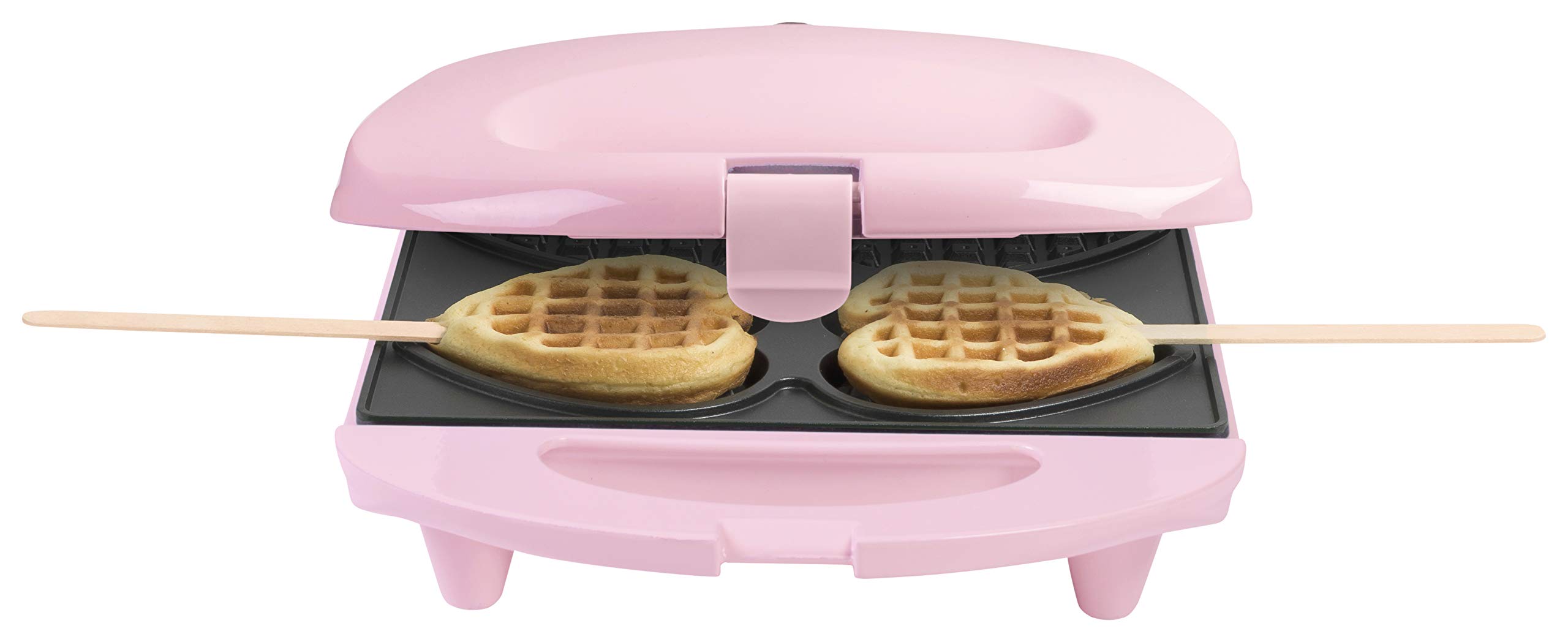 bestron-dsw271p-sweet-dreams-gaufrier-gaufres-c-ur-sur-b-tonnet-4-gaufrettes-r-t image 2