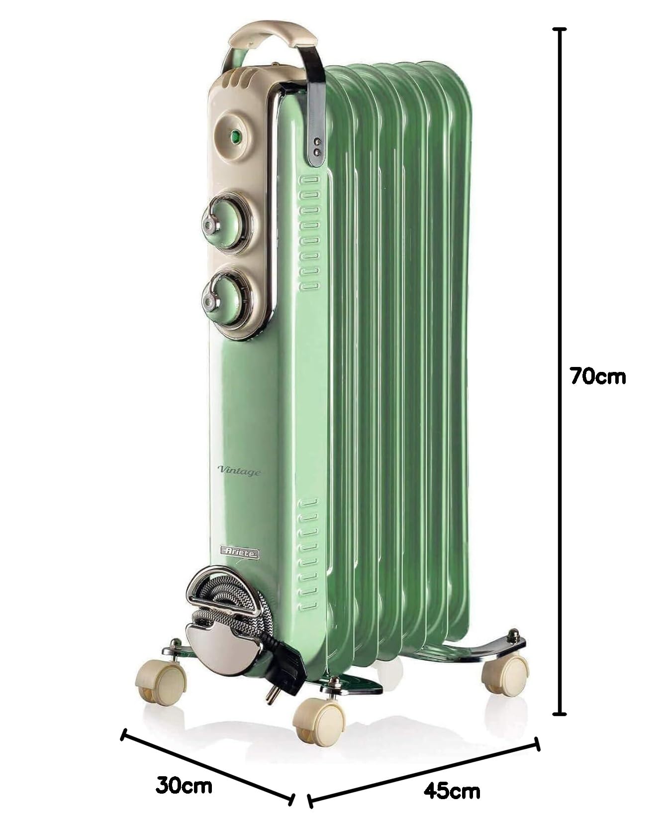 ariete-837-radiateur-huile-vintage-design-ann-es-1950-7-l-ments-3-niveaux-de-pui image 5