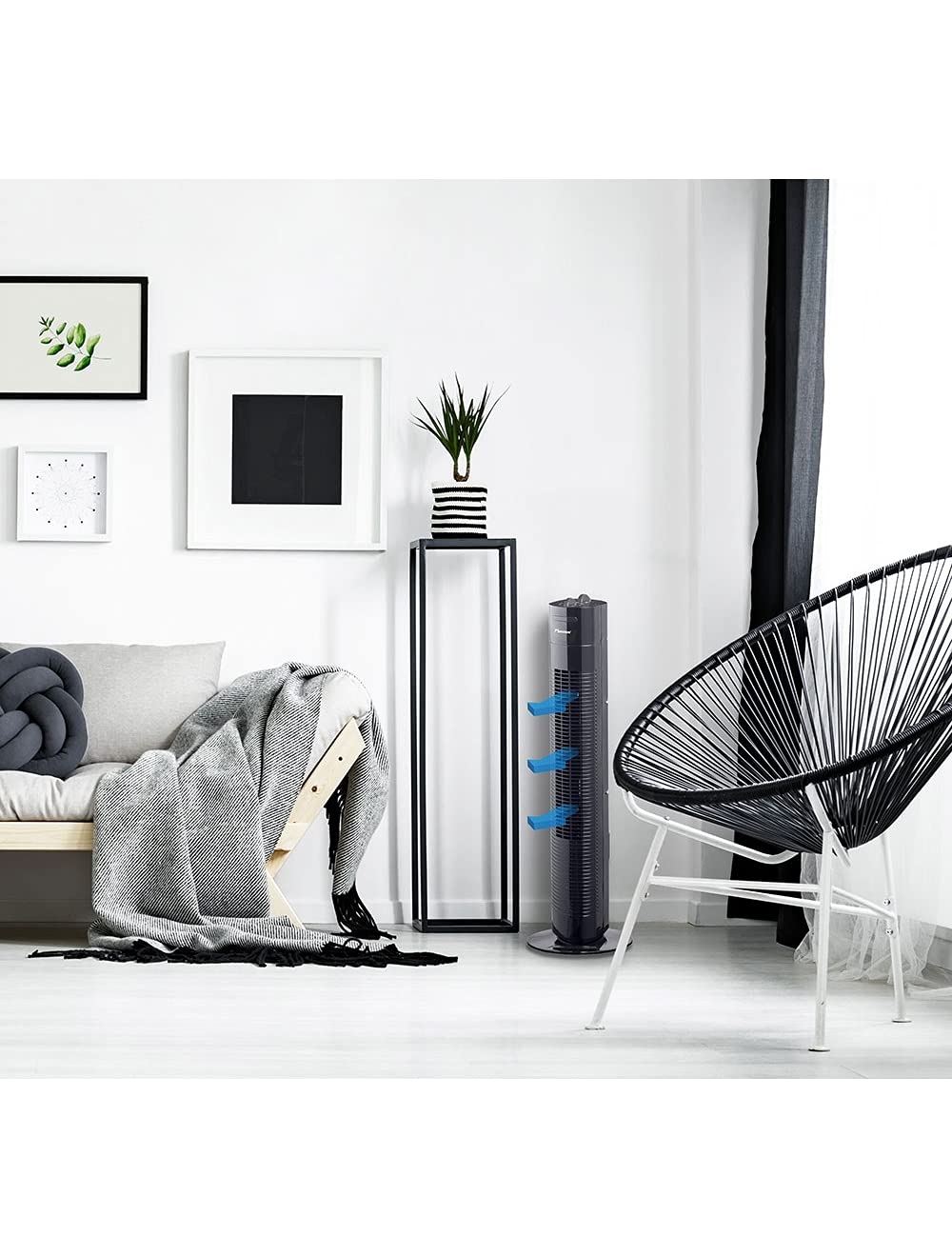 bestron-ventilateur-colonne-oscillant-75-cm-35-w-3-vitesses-minuterie-120-min-no image 3
