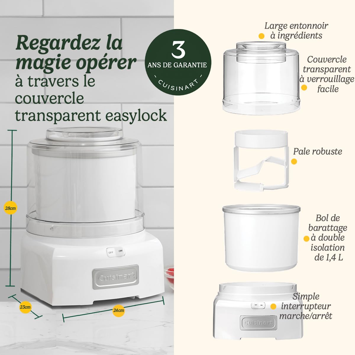 cuisinart-ice21-cool-scoops-sorbeti-re-1-4-l-machine-glace-gelato-sorbet-et-yaou image 6